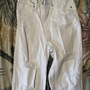 White Distressed Jeans